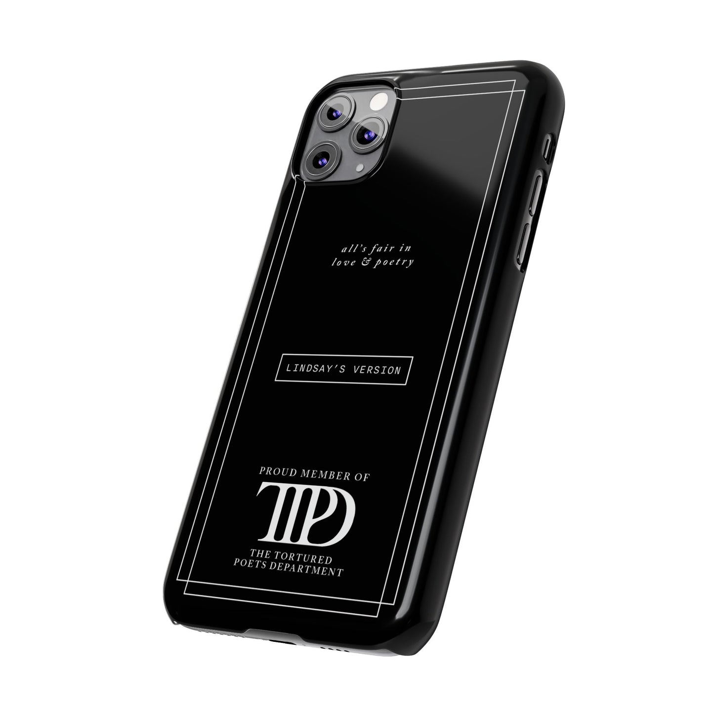 TTPD Custom Slim iPhone Cases | Personalized Name | iPhone Mini, Plus, Pro Max 15 to 7 | Perfect Present Swiftie Fan Gift Stocking Stuffer