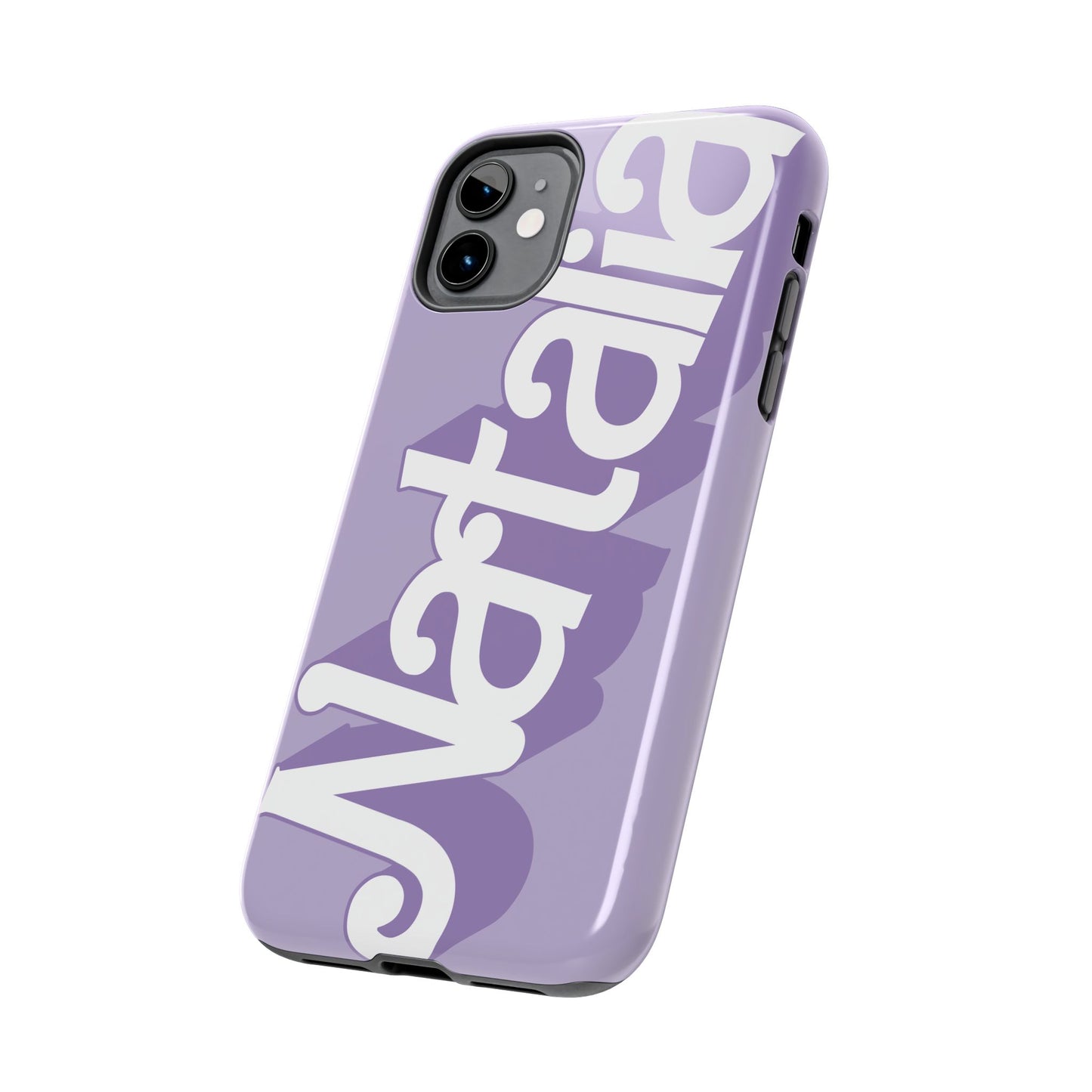 PURPLE TOUGH IPHONE Cases | Supports wireless charging (not for MagSafe) | Personalized Mother's Day Gift for Wife, Sister or Grandmother