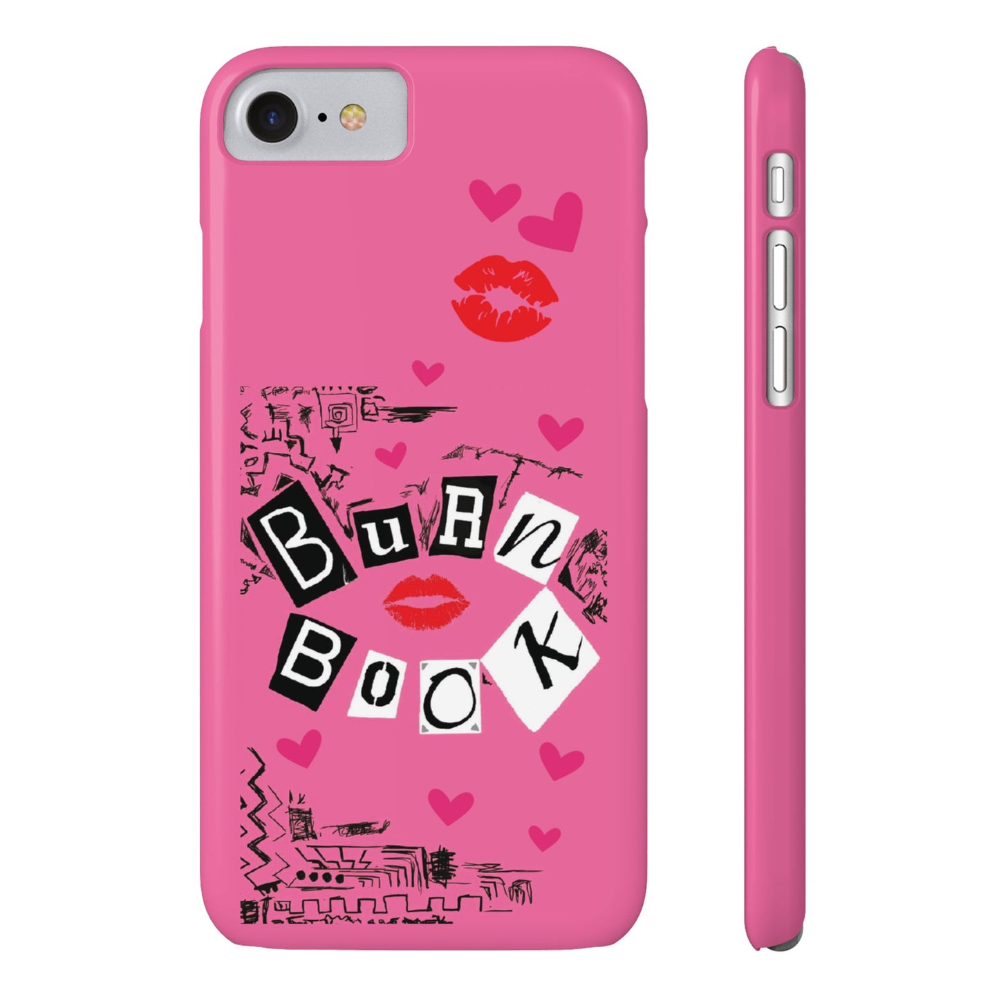 MEAN GIRLS BURN Book Pink Slim iPhone Cases | iPhone 15 to iPhone 7 | Perfect Unique Valentine's Day Gift