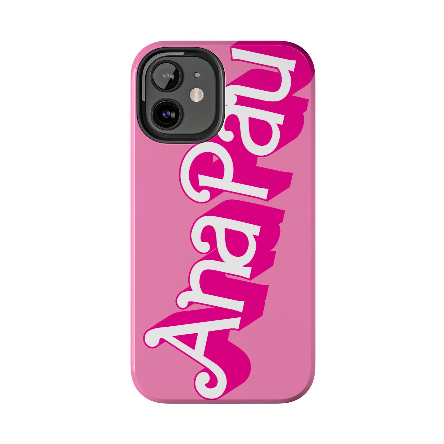 Hot PINK TOUGH IPHONE Cases | Supports wireless charging (not for MagSafe) | Personalized Mother's Day Gift for Wife, Sister or Grandmother