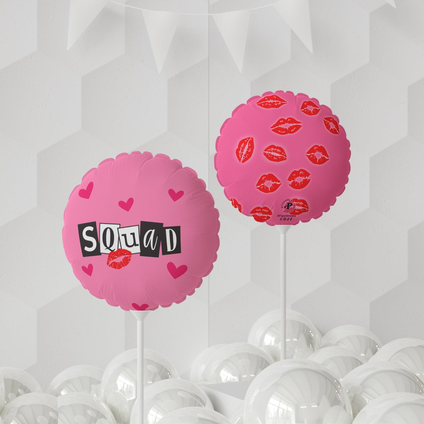 MEAN GIRLS Pink Balloon 11" | SQUAD | Round and Heart-shaped | Unique Valentine's Day Party Decoration Gift | Y2K