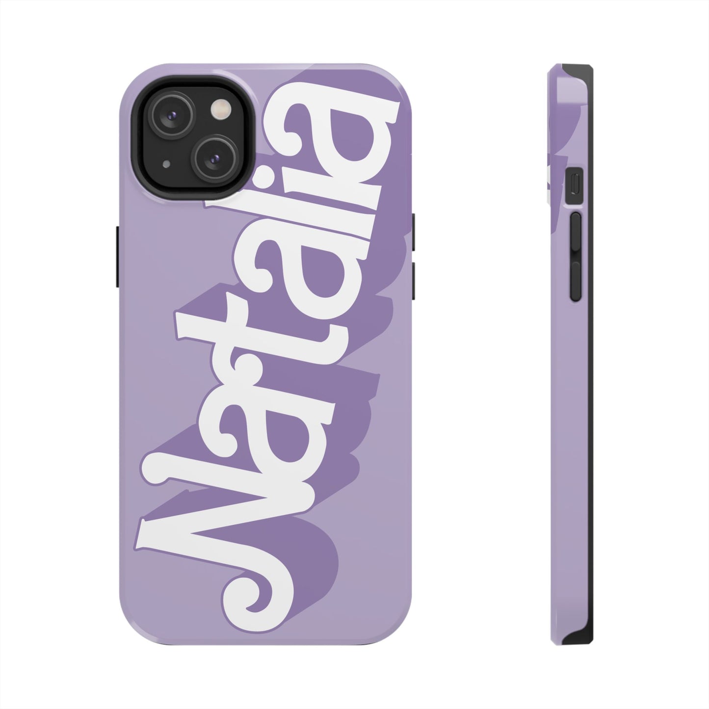 PURPLE TOUGH IPHONE Cases | Supports wireless charging (not for MagSafe) | Personalized Mother's Day Gift for Wife, Sister or Grandmother