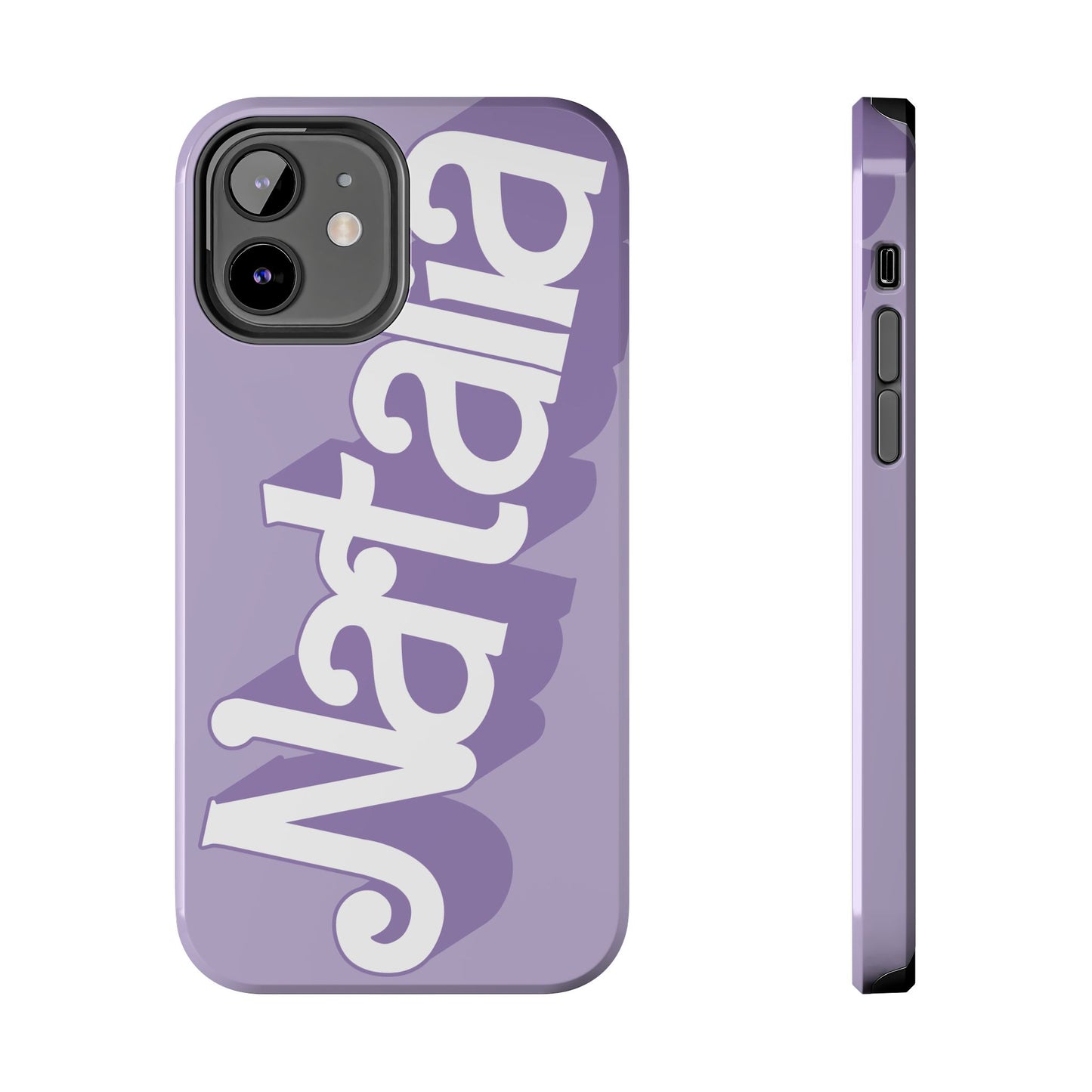 PURPLE TOUGH IPHONE Cases | Supports wireless charging (not for MagSafe) | Personalized Mother's Day Gift for Wife, Sister or Grandmother