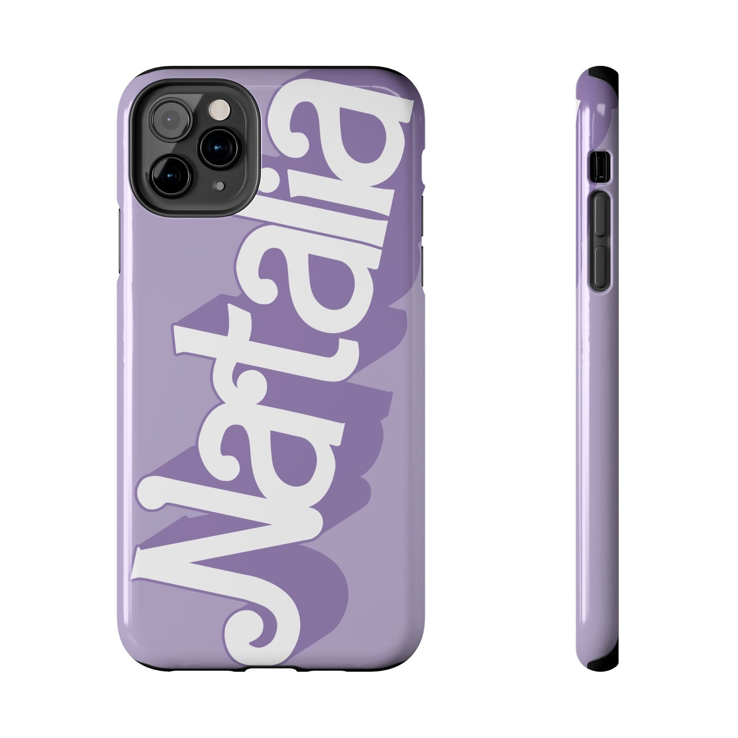 PURPLE TOUGH IPHONE Cases | Supports wireless charging (not for MagSafe) | Personalized Mother's Day Gift for Wife, Sister or Grandmother