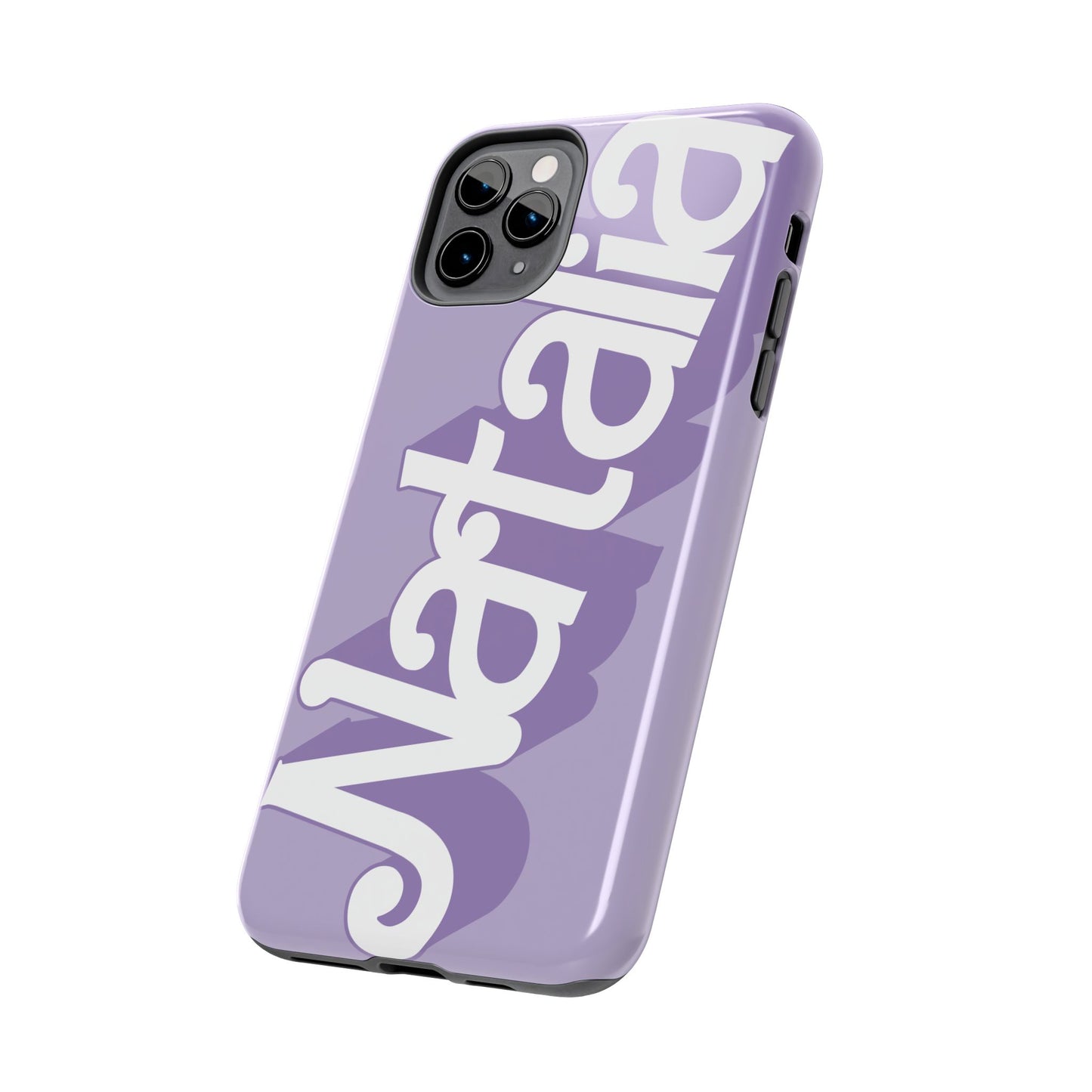 PURPLE TOUGH IPHONE Cases | Supports wireless charging (not for MagSafe) | Personalized Mother's Day Gift for Wife, Sister or Grandmother