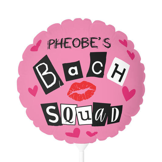 MEAN Girls BACH SQUAD Pink Balloon 11" | Round and Heart-shaped | Bachelorette Party Decoration | Y2K