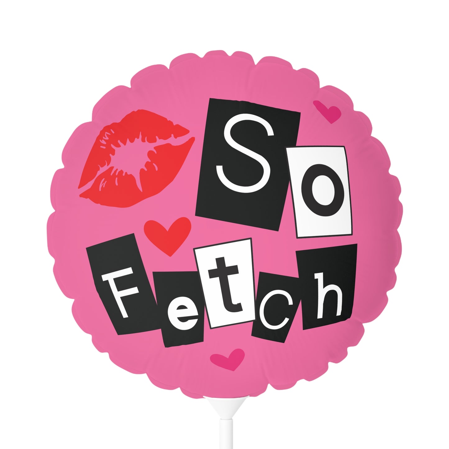 MEAN GIRLS Pink Balloon 11" | So FETCH | Round and Heart-shaped | Unique Valentine's Day Party Decor Gift | Y2K