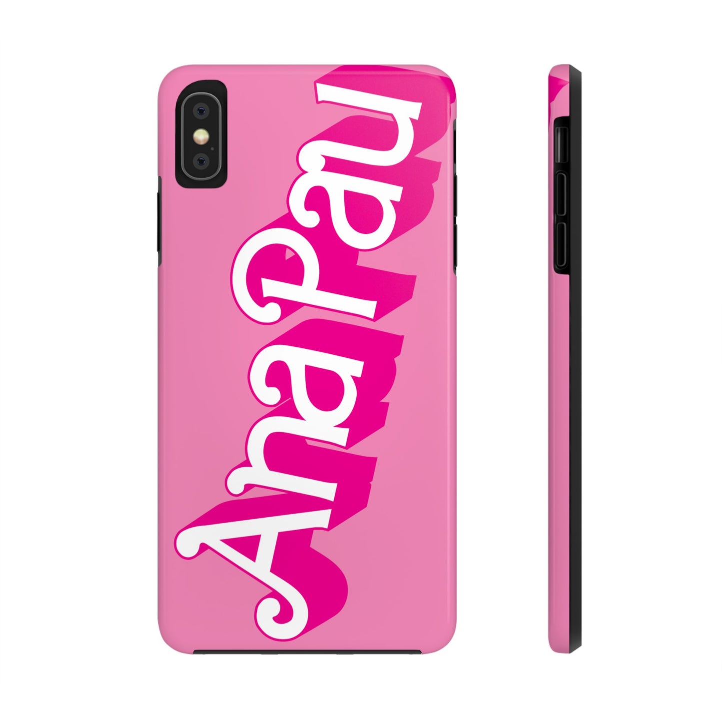 Hot PINK TOUGH IPHONE Cases | Supports wireless charging (not for MagSafe) | Personalized Mother's Day Gift for Wife, Sister or Grandmother