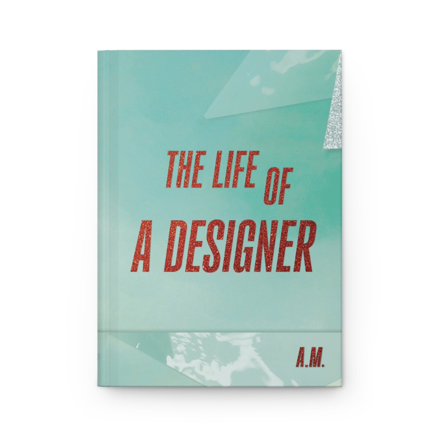Faux Glitter Personalized “THE LIFE OF A…” Hardcover Journal RULED pages – Swiftie Fan Edition