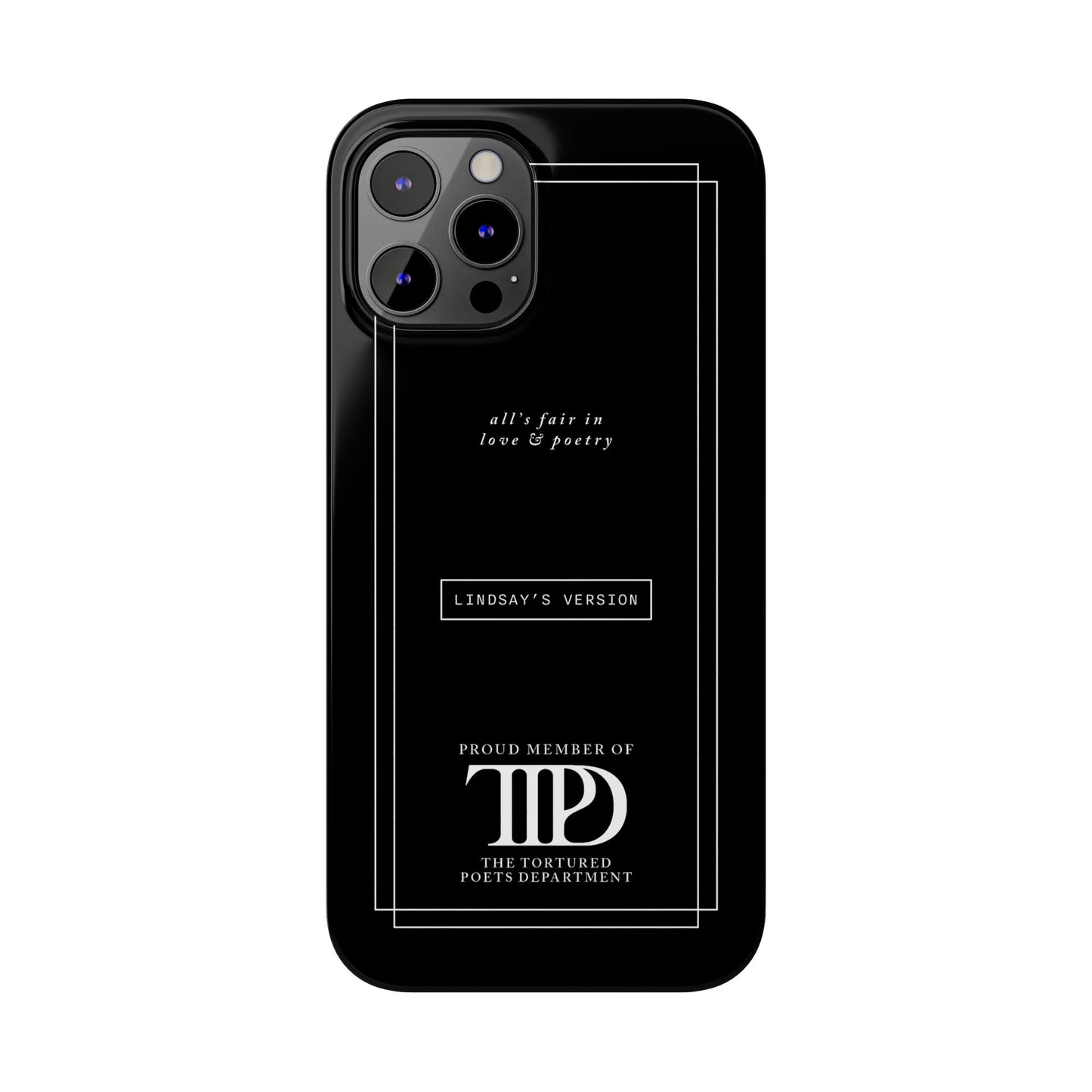 TTPD Custom Slim iPhone Cases | Personalized Name | iPhone Mini, Plus, Pro Max 15 to 7 | Perfect Present Swiftie Fan Gift Stocking Stuffer