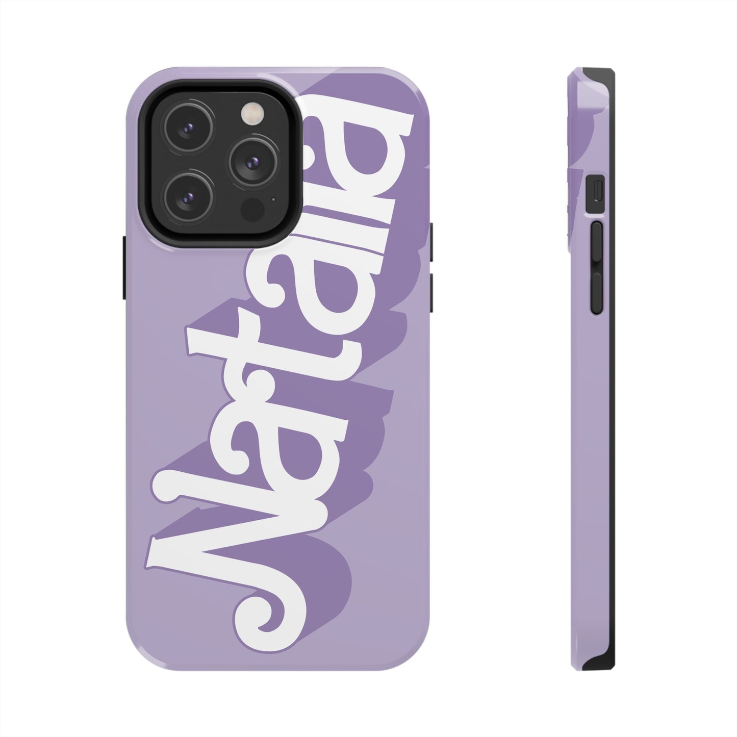 PURPLE TOUGH IPHONE Cases | Supports wireless charging (not for MagSafe) | Personalized Mother's Day Gift for Wife, Sister or Grandmother