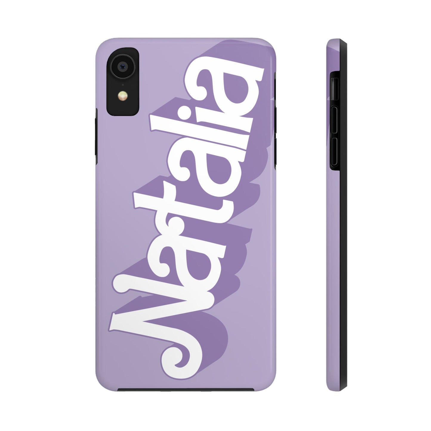 PURPLE TOUGH IPHONE Cases | Supports wireless charging (not for MagSafe) | Personalized Mother's Day Gift for Wife, Sister or Grandmother