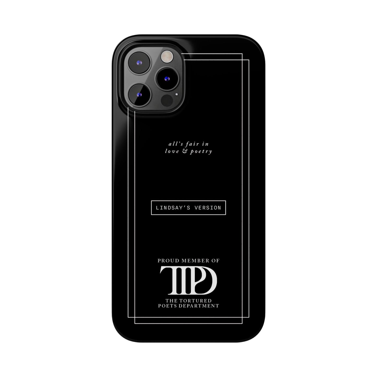 TTPD Custom Slim iPhone Cases | Personalized Name | iPhone Mini, Plus, Pro Max 15 to 7 | Perfect Present Swiftie Fan Gift Stocking Stuffer