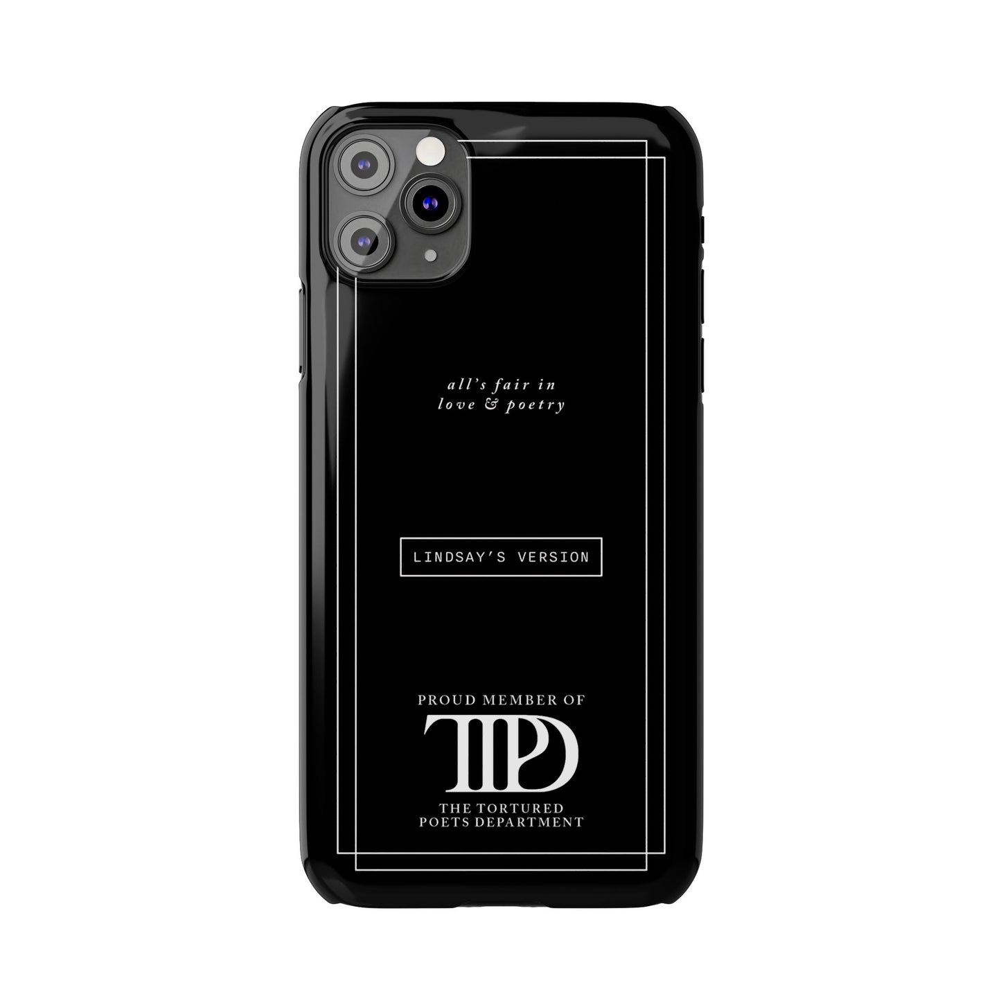 TTPD Custom Slim iPhone Cases | Personalized Name | iPhone Mini, Plus, Pro Max 15 to 7 | Perfect Present Swiftie Fan Gift Stocking Stuffer