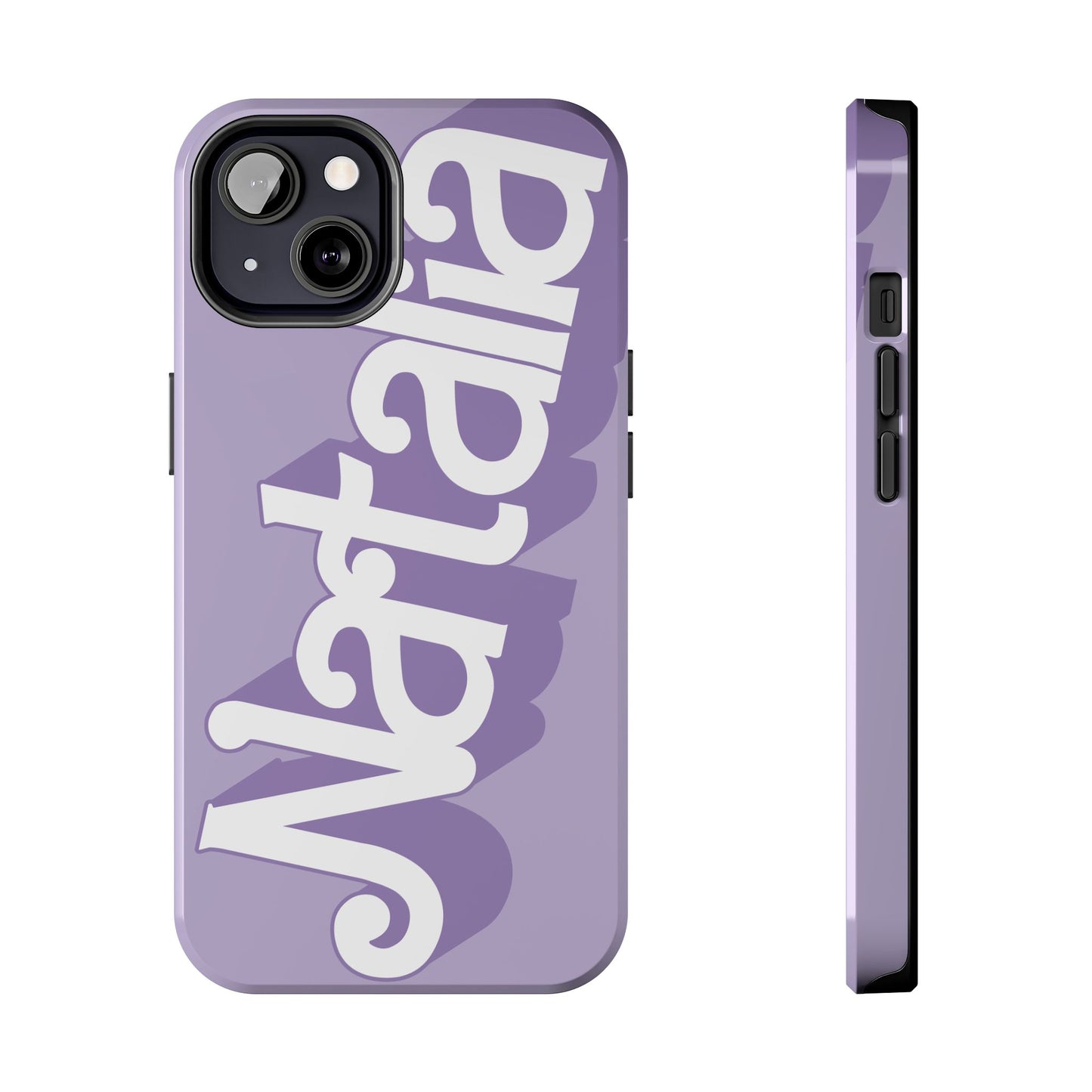 PURPLE TOUGH IPHONE Cases | Supports wireless charging (not for MagSafe) | Personalized Mother's Day Gift for Wife, Sister or Grandmother