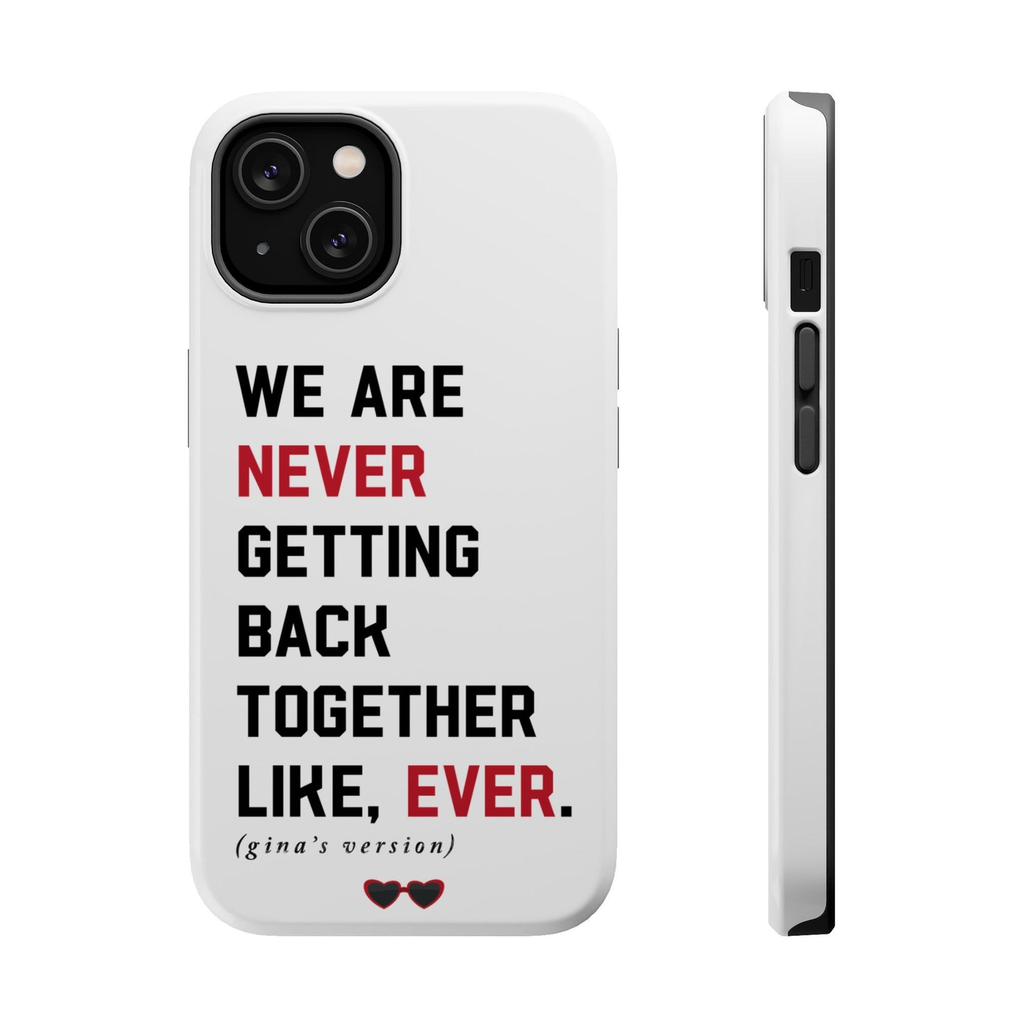 Custom Red Taylor's Version iPhone Tough Case MagSafe | A LOT GOING on at Moment | Personalized Phrase and Name iPhone 15, 14, 13