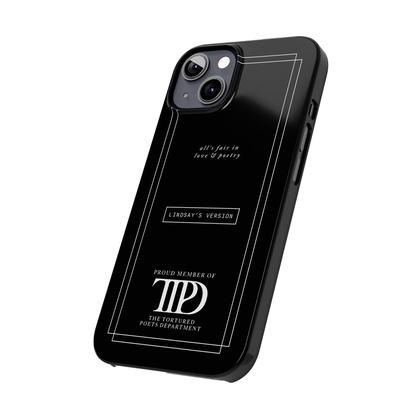 TTPD Custom Slim iPhone Cases | Personalized Name | iPhone Mini, Plus, Pro Max 15 to 7 | Perfect Present Swiftie Fan Gift Stocking Stuffer