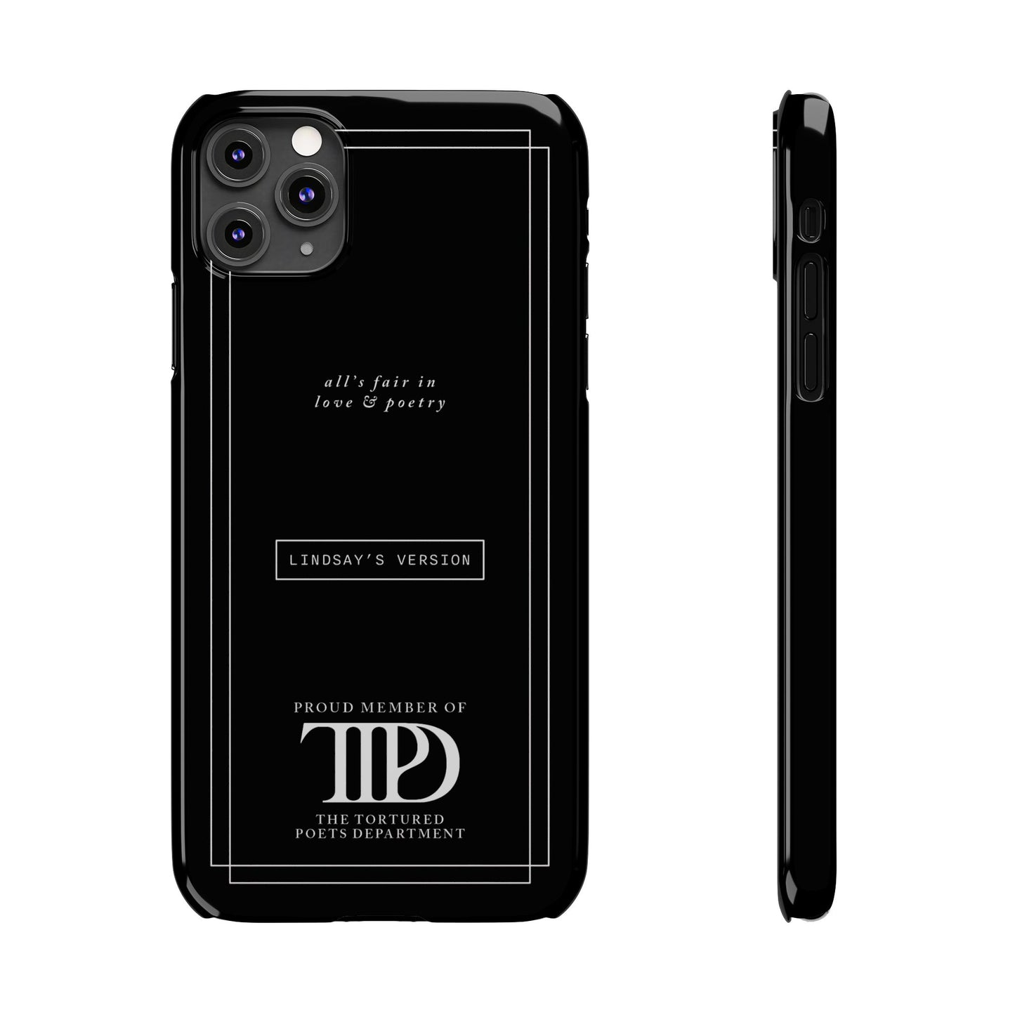 TTPD Custom Slim iPhone Cases | Personalized Name | iPhone Mini, Plus, Pro Max 15 to 7 | Perfect Present Swiftie Fan Gift Stocking Stuffer