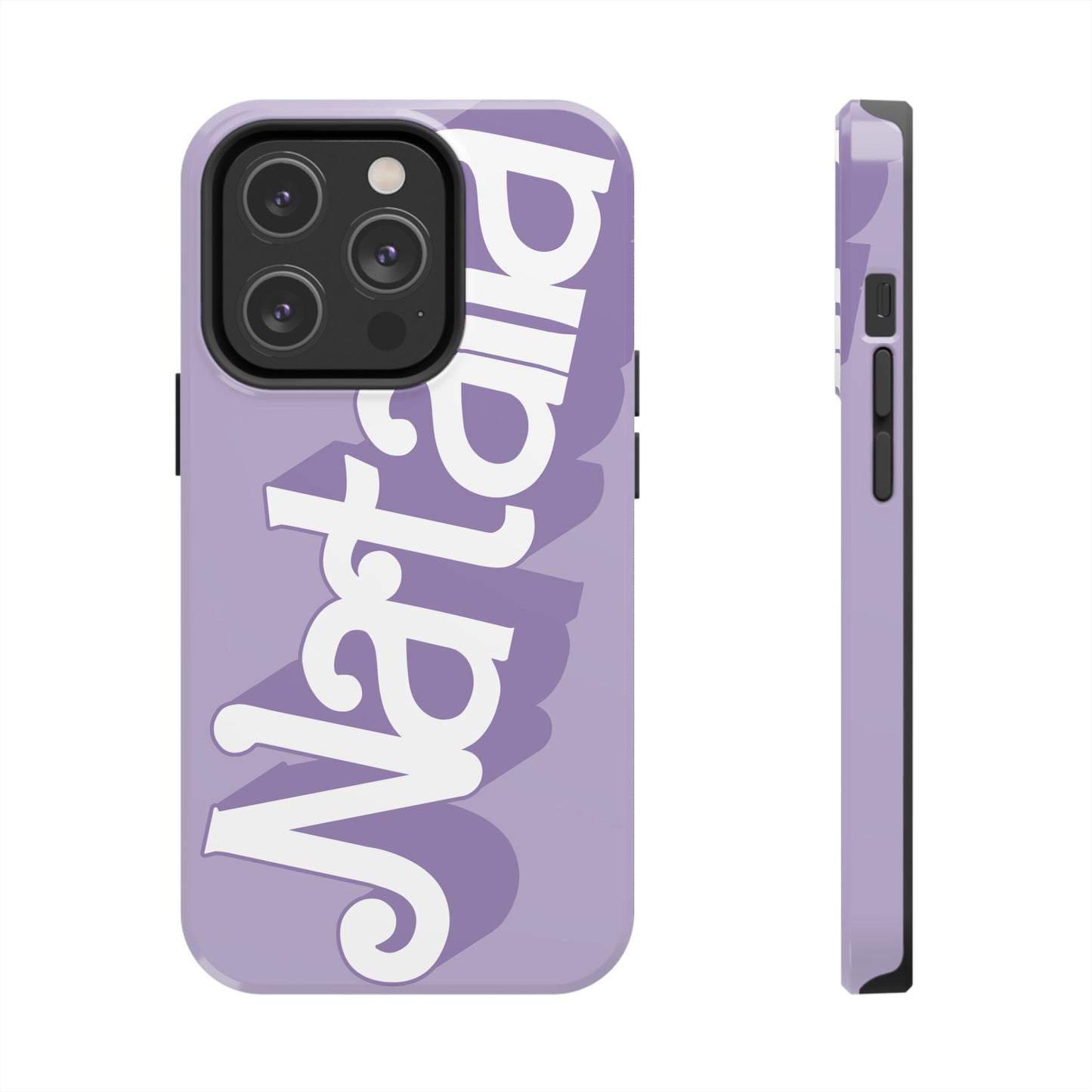 PURPLE TOUGH IPHONE Cases | Supports wireless charging (not for MagSafe) | Personalized Mother's Day Gift for Wife, Sister or Grandmother