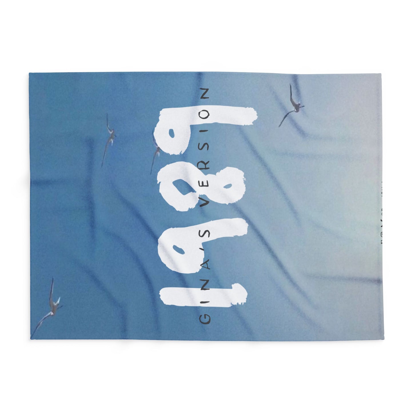 Copy of 1989 Blue Seagulls Plush BLANKET | 30x40", 50x60" and 60x80" | Swiftie Personalized Gift Unique Present | T.S. Merch