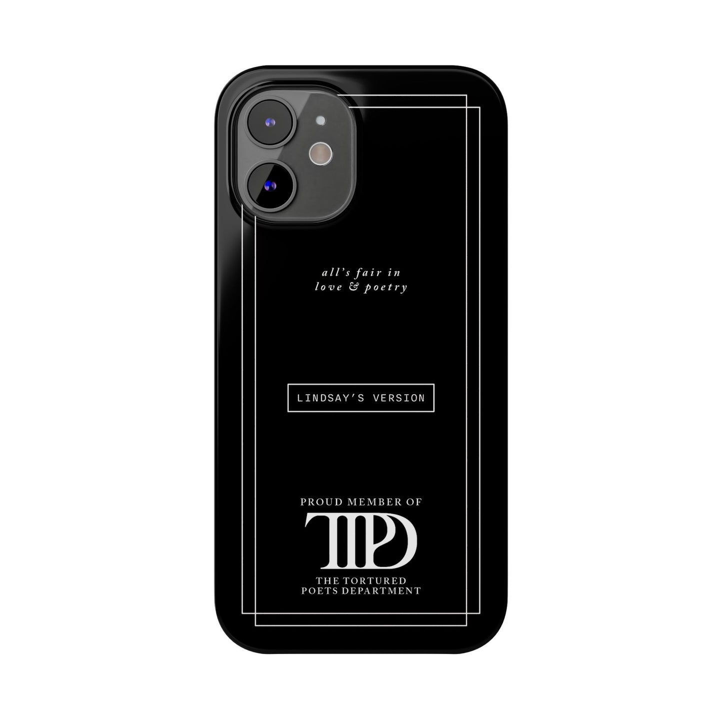 TTPD Custom Slim iPhone Cases | Personalized Name | iPhone Mini, Plus, Pro Max 15 to 7 | Perfect Present Swiftie Fan Gift Stocking Stuffer