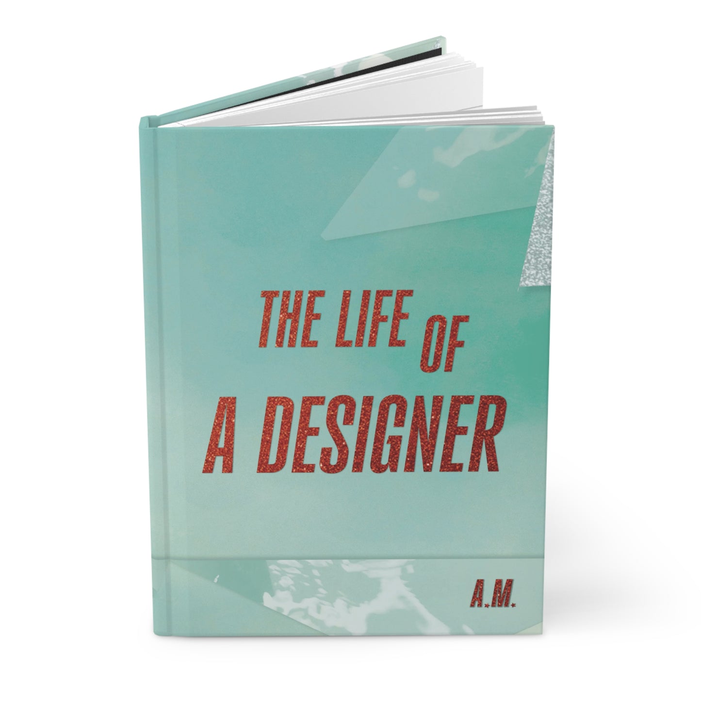 Faux Glitter Personalized “THE LIFE OF A…” Hardcover Journal RULED pages – Swiftie Fan Edition