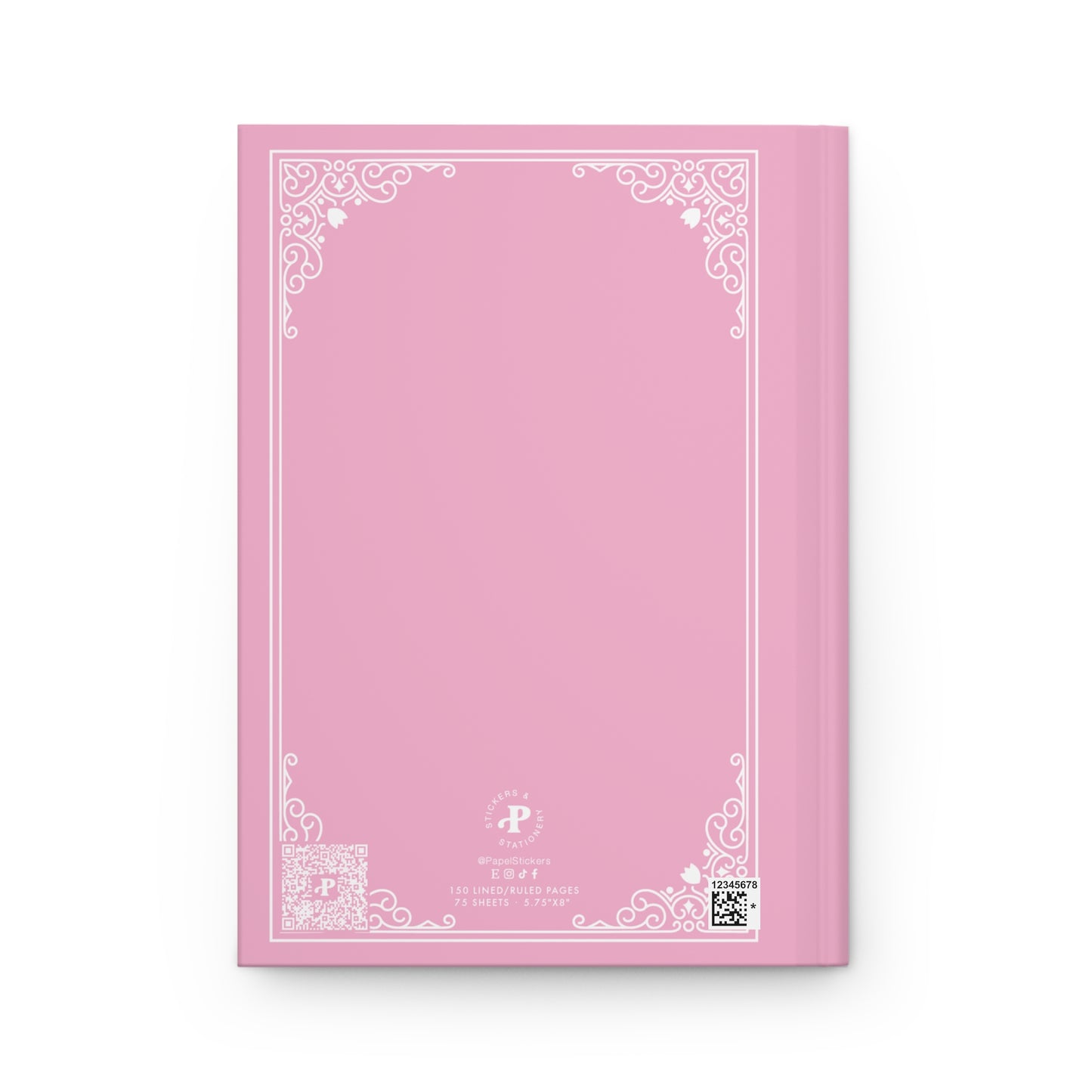 PERSONALIZED Hardcover Journal Matte, Pink, TAYLOR'S silhouette, BARBIE inspired Fairytale Book Cover, Perfect Christmas Gift for Girls