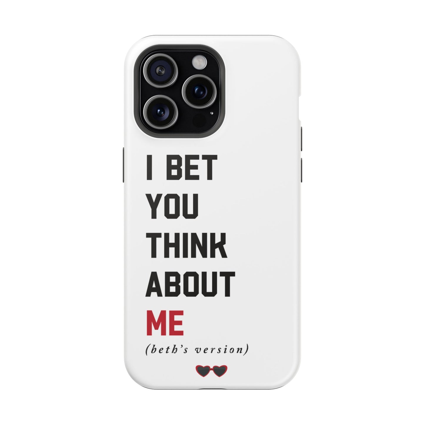 Custom Red Taylor's Version iPhone Tough Case MagSafe | A LOT GOING on at Moment | Personalized Phrase and Name iPhone 15, 14, 13