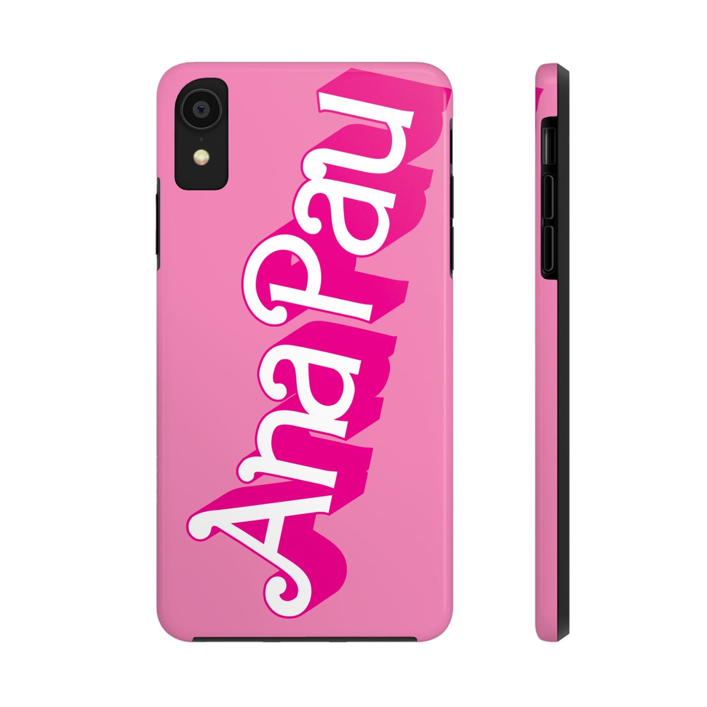 Hot PINK TOUGH IPHONE Cases | Supports wireless charging (not for MagSafe) | Personalized Mother's Day Gift for Wife, Sister or Grandmother