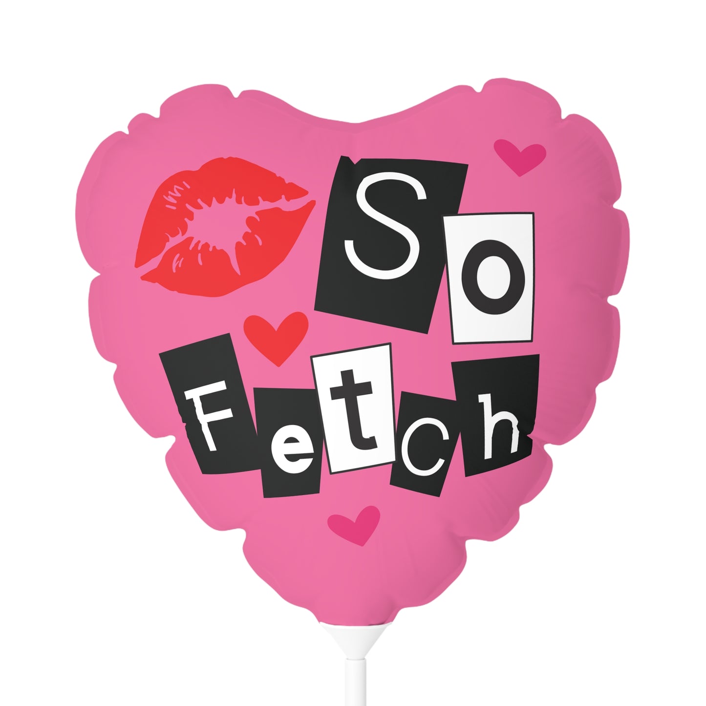 MEAN GIRLS Pink Balloon 11" | So FETCH | Round and Heart-shaped | Unique Valentine's Day Party Decor Gift | Y2K