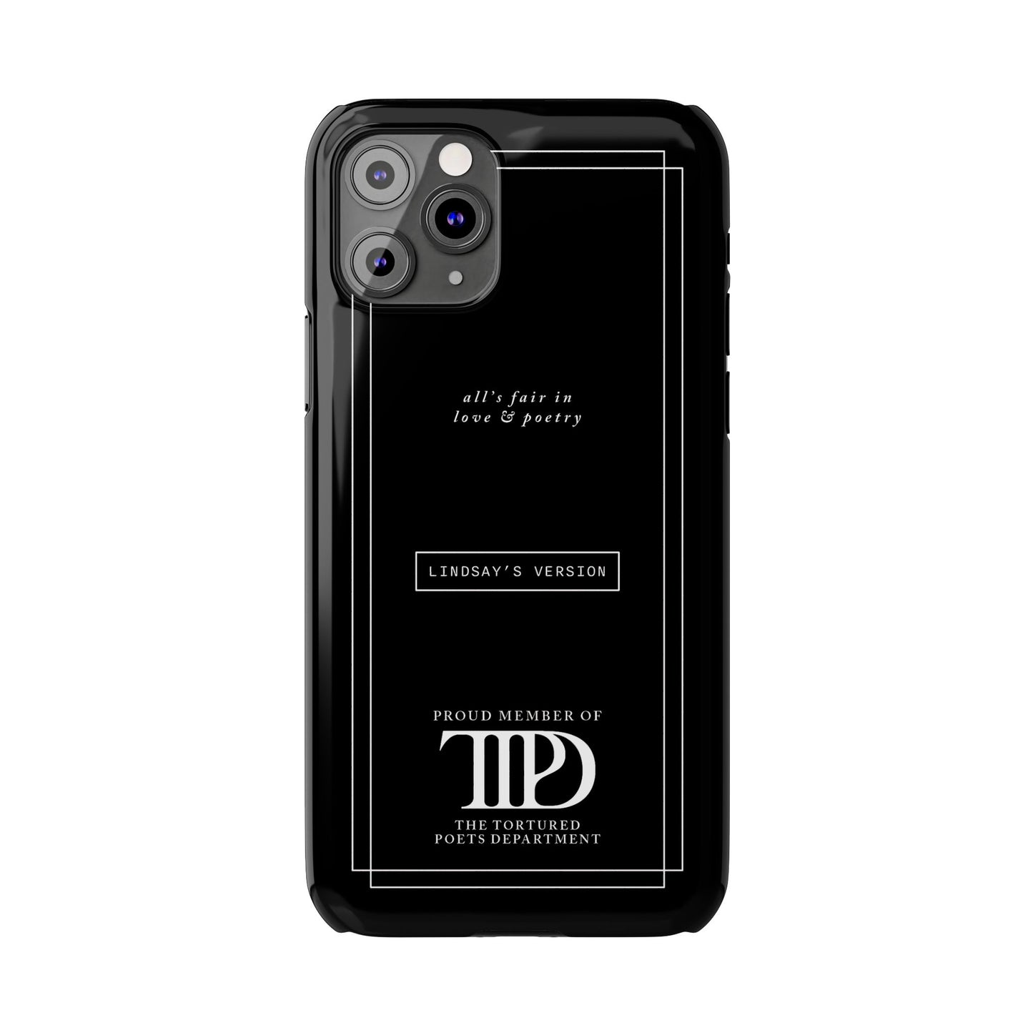 TTPD Custom Slim iPhone Cases | Personalized Name | iPhone Mini, Plus, Pro Max 15 to 7 | Perfect Present Swiftie Fan Gift Stocking Stuffer