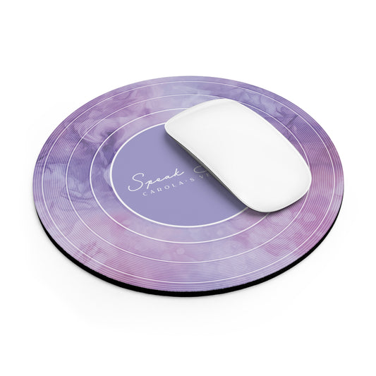 Personalized Mouse Pad, SPEAK Now Lavender Haze Vinyl Record  | CUSTOM Version's Name or ERA | Round 8" x 8" | Swiftie Fan Gift Present