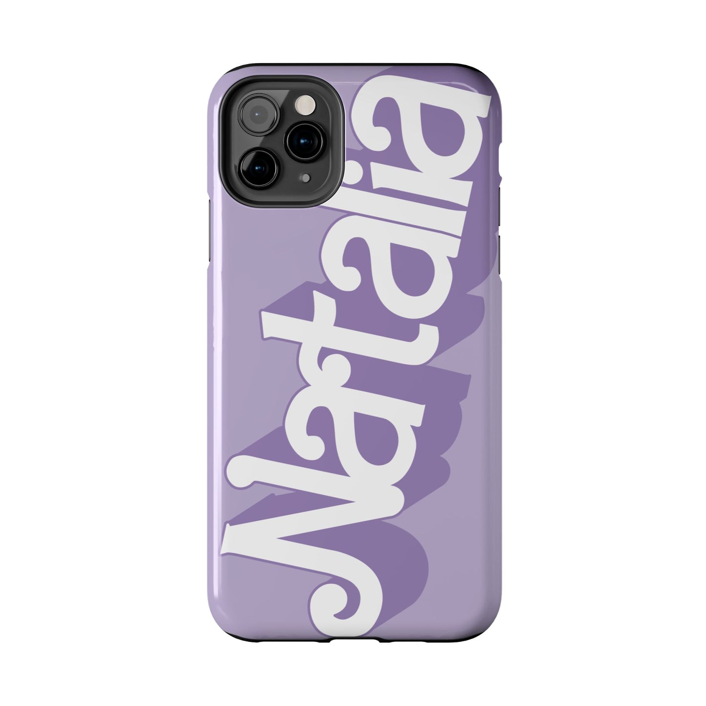 PURPLE TOUGH IPHONE Cases | Supports wireless charging (not for MagSafe) | Personalized Mother's Day Gift for Wife, Sister or Grandmother