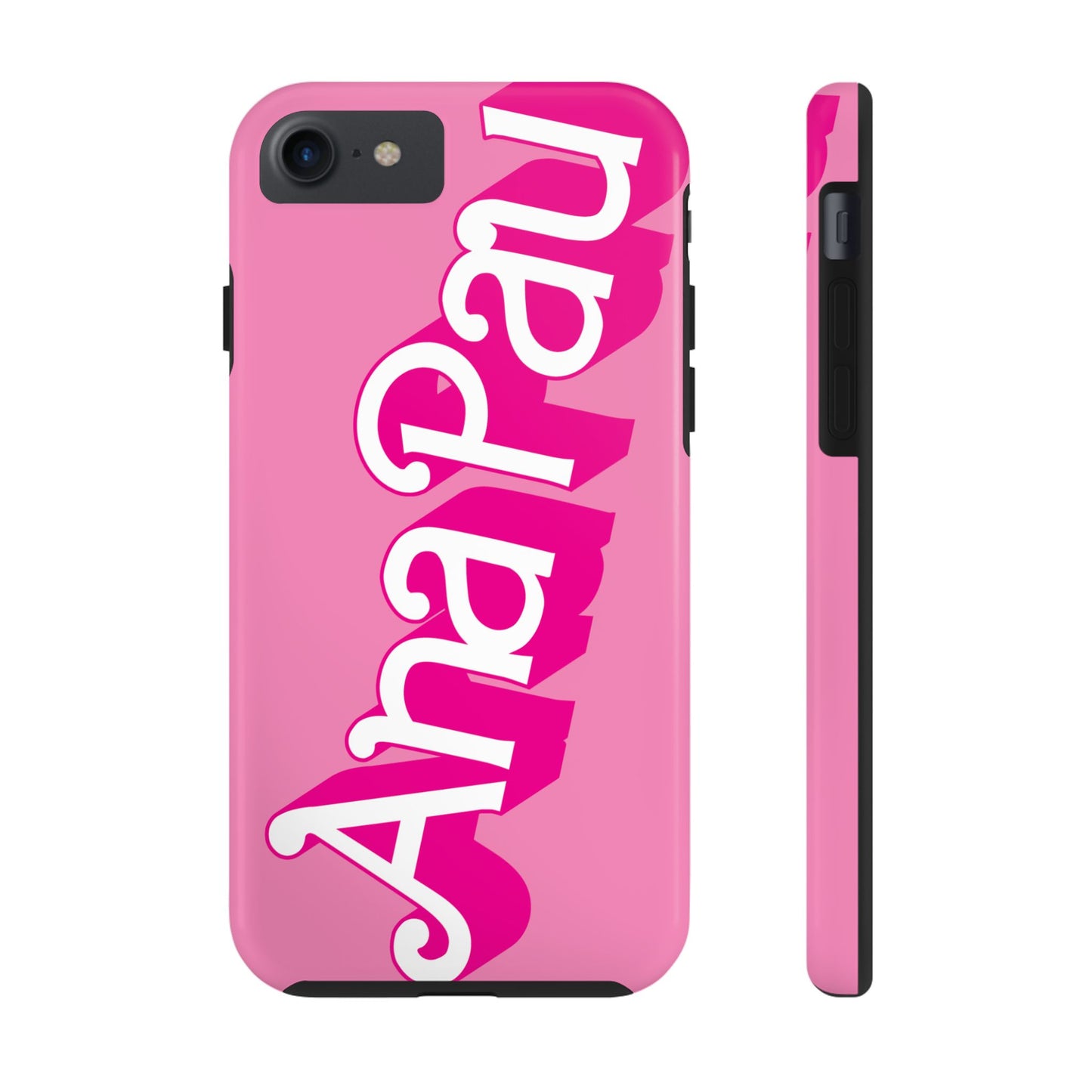 Hot PINK TOUGH IPHONE Cases | Supports wireless charging (not for MagSafe) | Personalized Mother's Day Gift for Wife, Sister or Grandmother