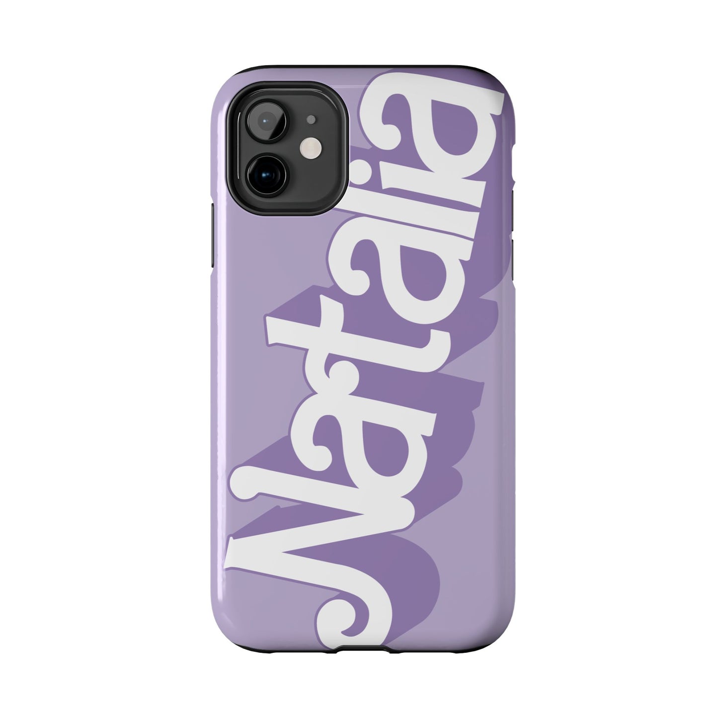 PURPLE TOUGH IPHONE Cases | Supports wireless charging (not for MagSafe) | Personalized Mother's Day Gift for Wife, Sister or Grandmother