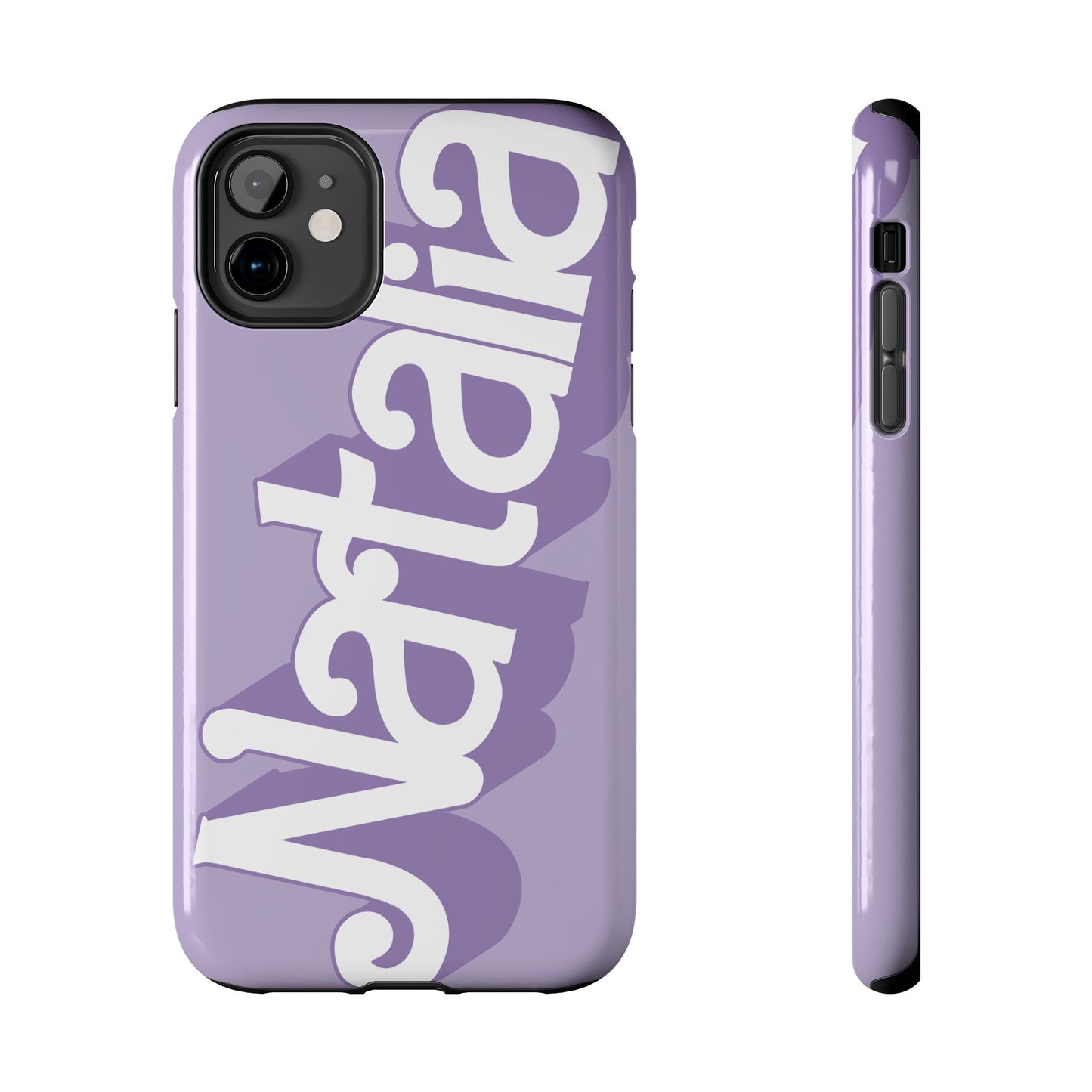 PURPLE TOUGH IPHONE Cases | Supports wireless charging (not for MagSafe) | Personalized Mother's Day Gift for Wife, Sister or Grandmother