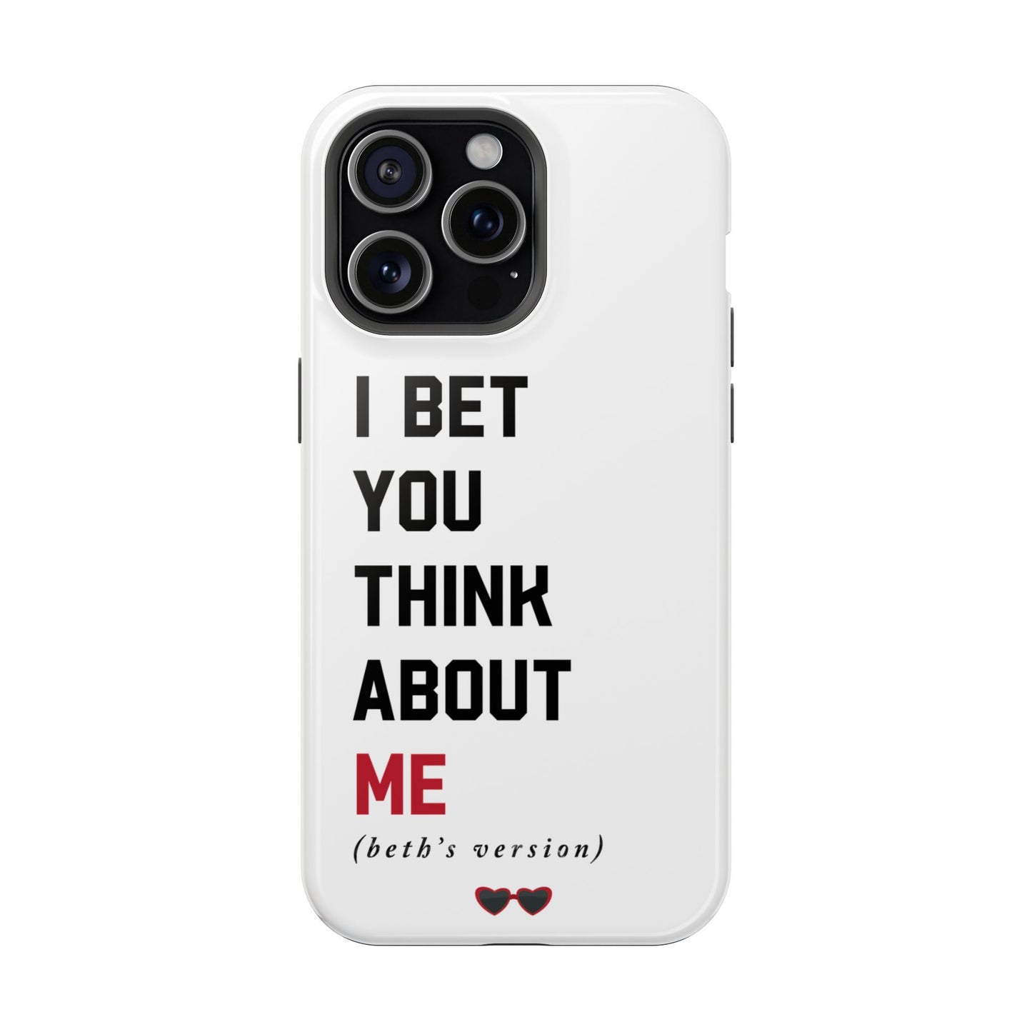 Custom Red Taylor's Version iPhone Tough Case MagSafe | A LOT GOING on at Moment | Personalized Phrase and Name iPhone 15, 14, 13