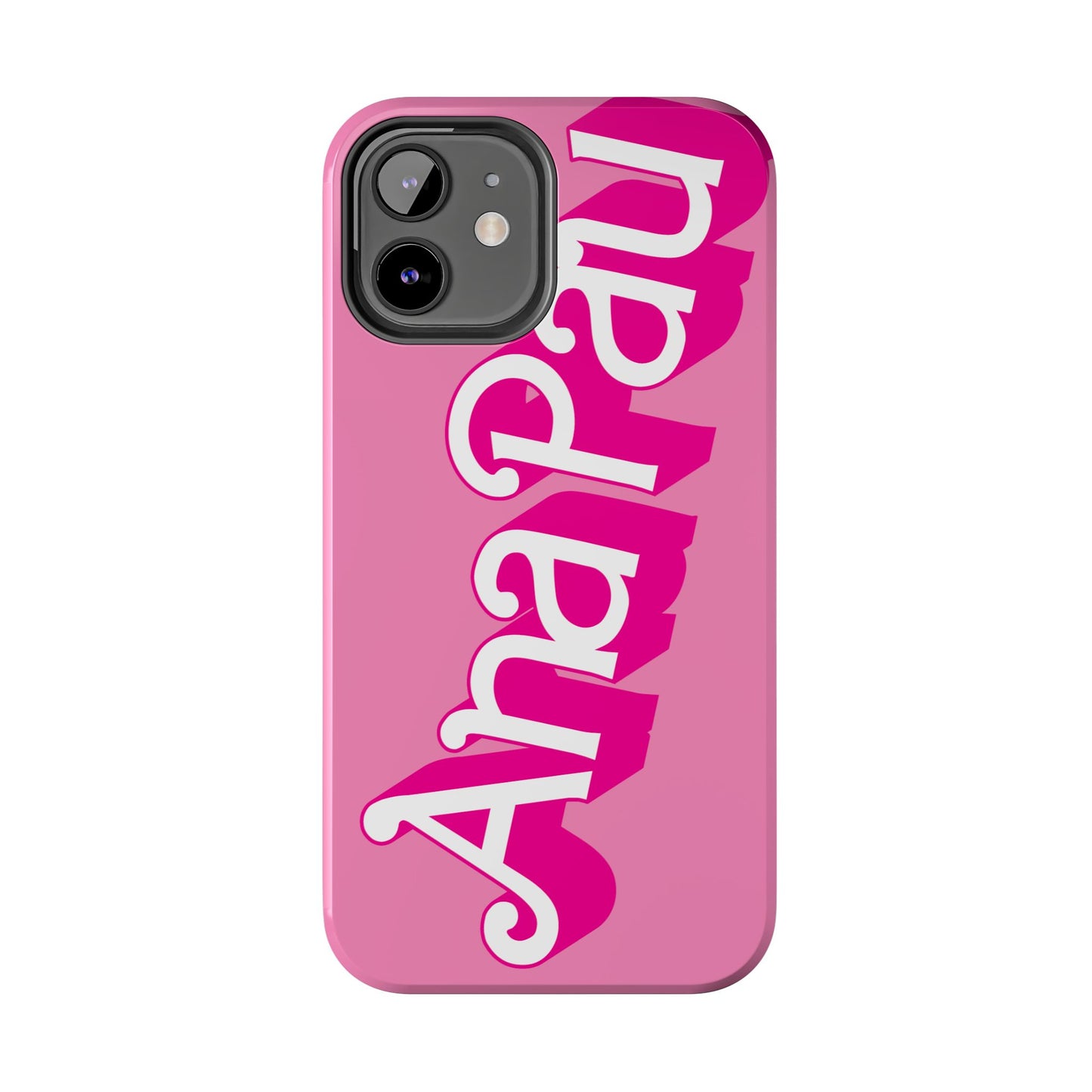 Hot PINK TOUGH IPHONE Cases | Supports wireless charging (not for MagSafe) | Personalized Mother's Day Gift for Wife, Sister or Grandmother