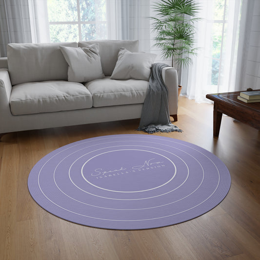 Personalized Round Rug SPEAK NOW Purple Vinyl Record | CUSTOM Version, Name and Era | 60" x 60" | Swiftie Gift Fan Present