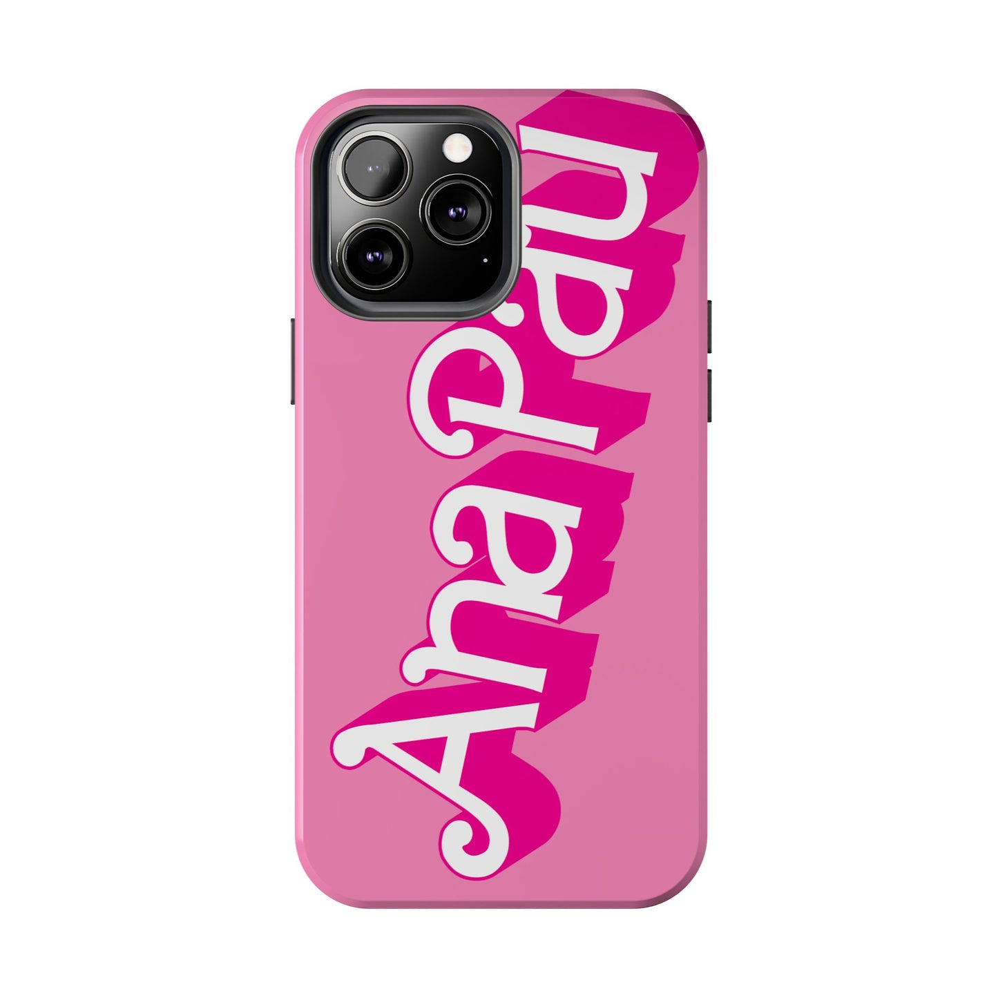 Hot PINK TOUGH IPHONE Cases | Supports wireless charging (not for MagSafe) | Personalized Mother's Day Gift for Wife, Sister or Grandmother