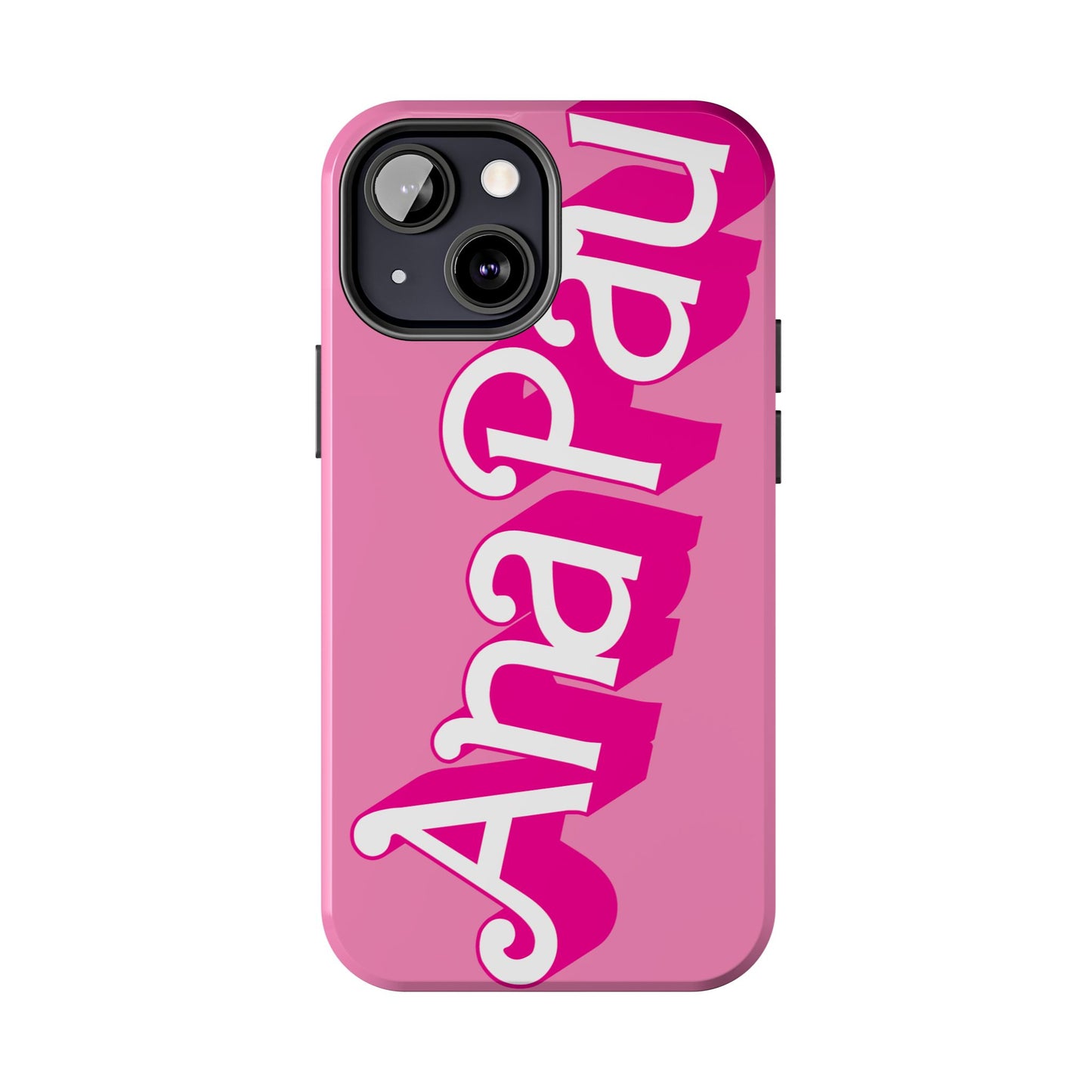 Hot PINK TOUGH IPHONE Cases | Supports wireless charging (not for MagSafe) | Personalized Mother's Day Gift for Wife, Sister or Grandmother