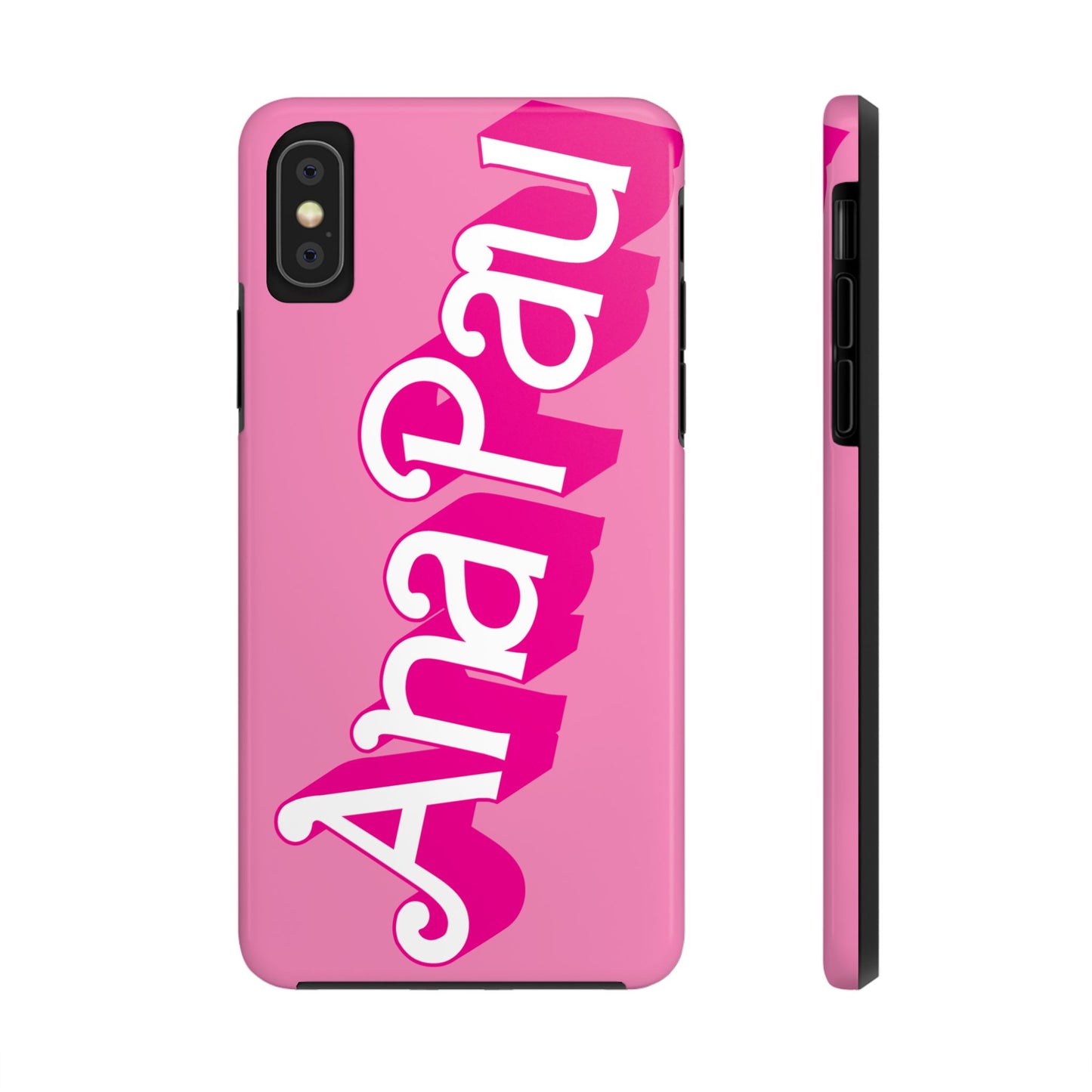 Hot PINK TOUGH IPHONE Cases | Supports wireless charging (not for MagSafe) | Personalized Mother's Day Gift for Wife, Sister or Grandmother