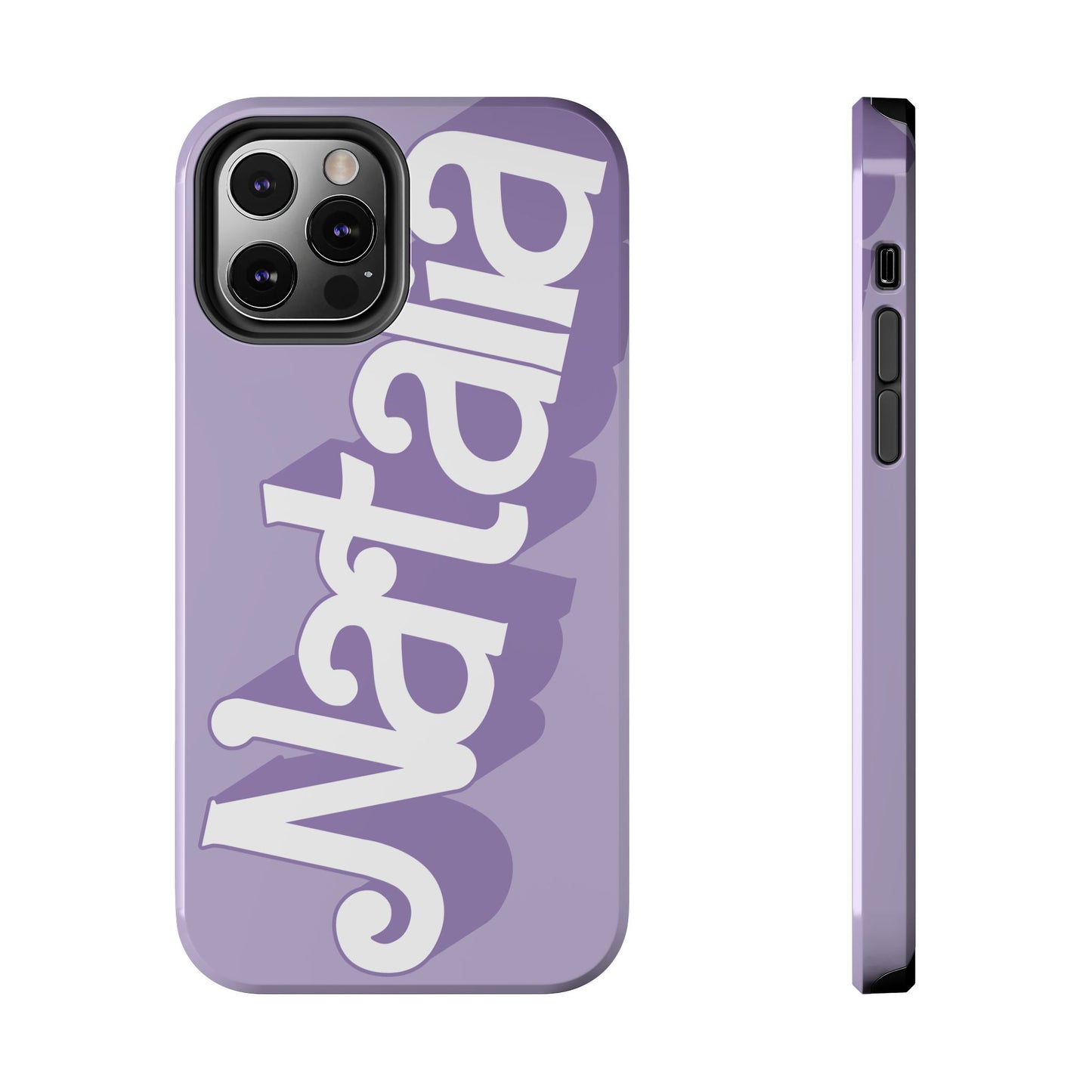 PURPLE TOUGH IPHONE Cases | Supports wireless charging (not for MagSafe) | Personalized Mother's Day Gift for Wife, Sister or Grandmother