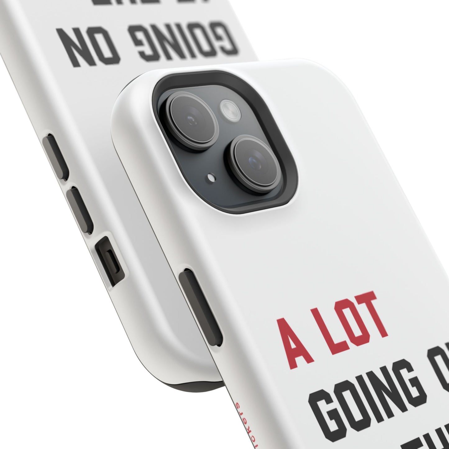 Custom Red Taylor's Version iPhone Tough Case MagSafe | A LOT GOING on at Moment | Personalized Phrase and Name iPhone 15, 14, 13